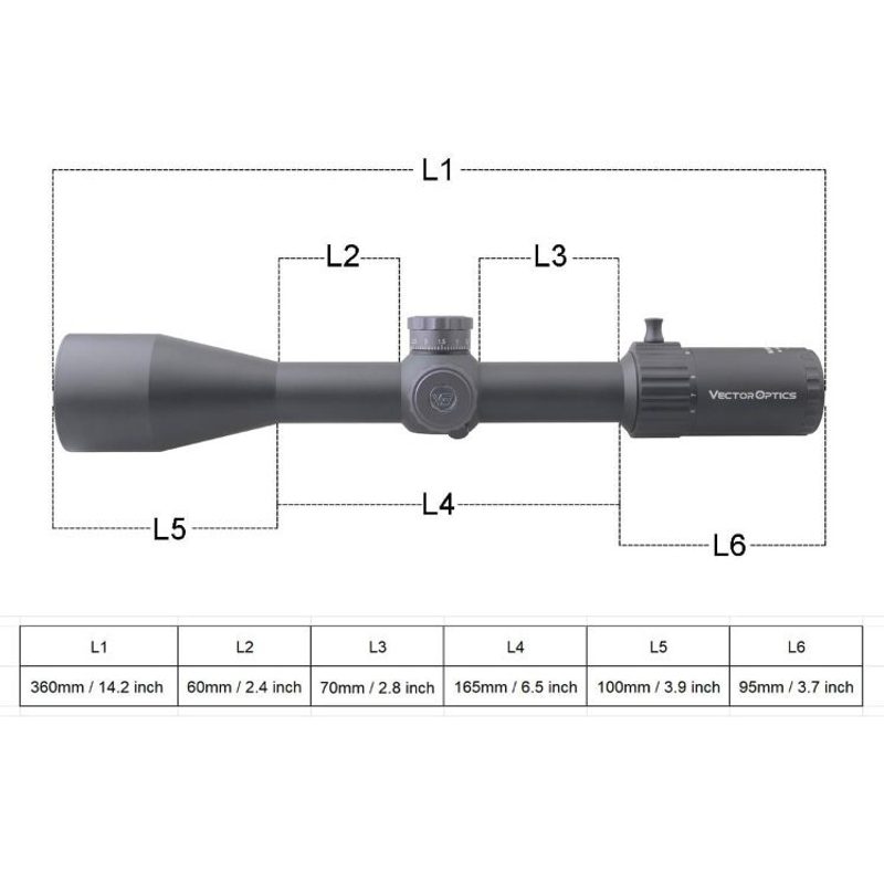 Прицел Vector Optics Marksman 6-24x50 FFP