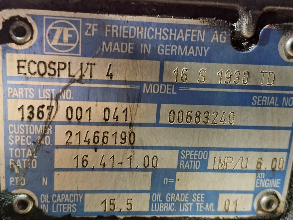 МКПП ZF 16S1930TD