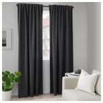 Комплект штор IKEA ANNAKAJSA (АННАКАЙСА), Темно-серый, 145x250 см, 2 шт