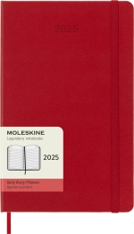 Ежедневник Moleskine Classic (DHF212DC3) 13х21см твердая обложка красный
