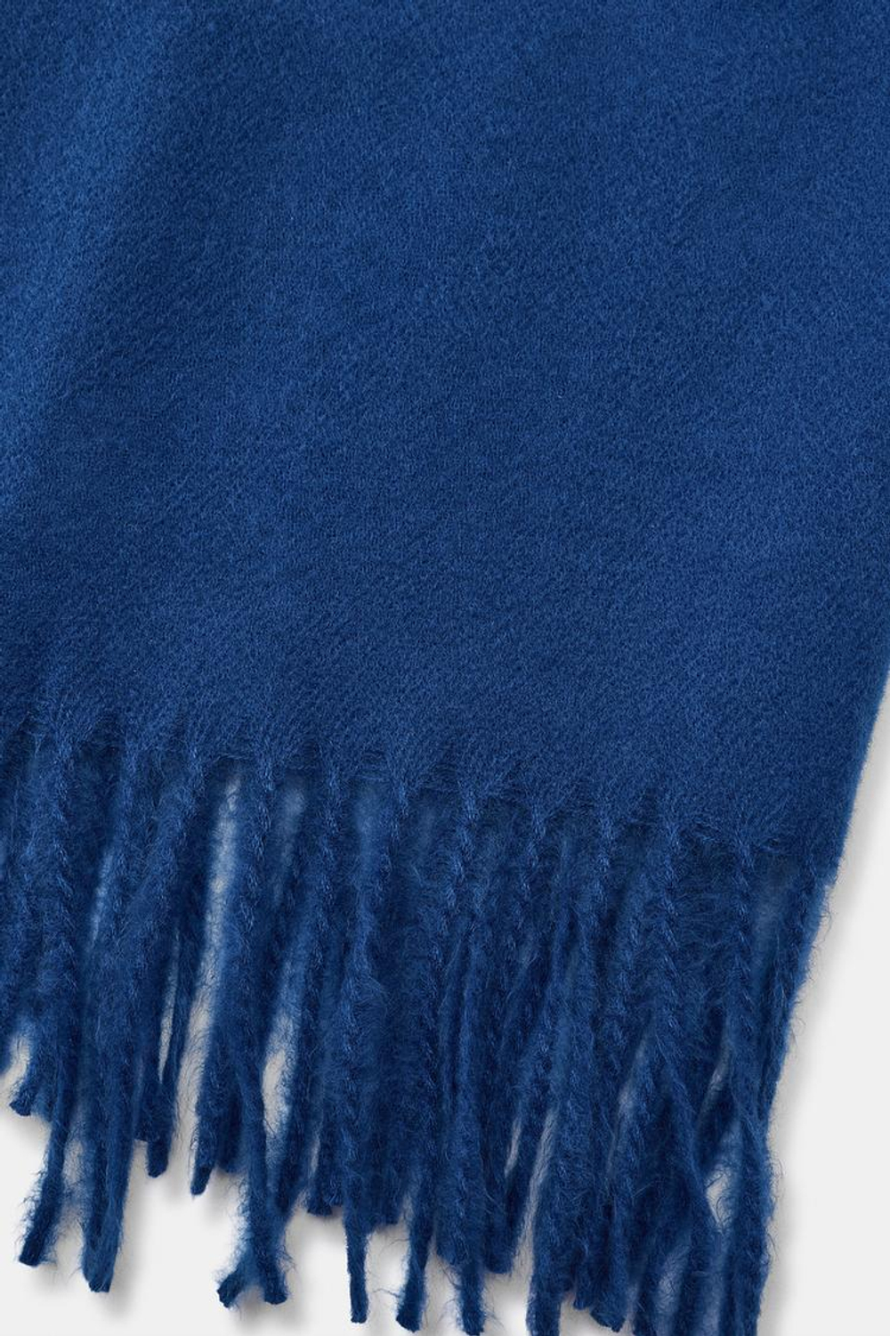 ZARA ШАРФ SOFT С БАХРОМОЙ, СИНИЙ