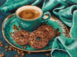 Алмазная (кристальная) мозаика Фрея, на подрамнике Кофе-тайм, 40х30 см