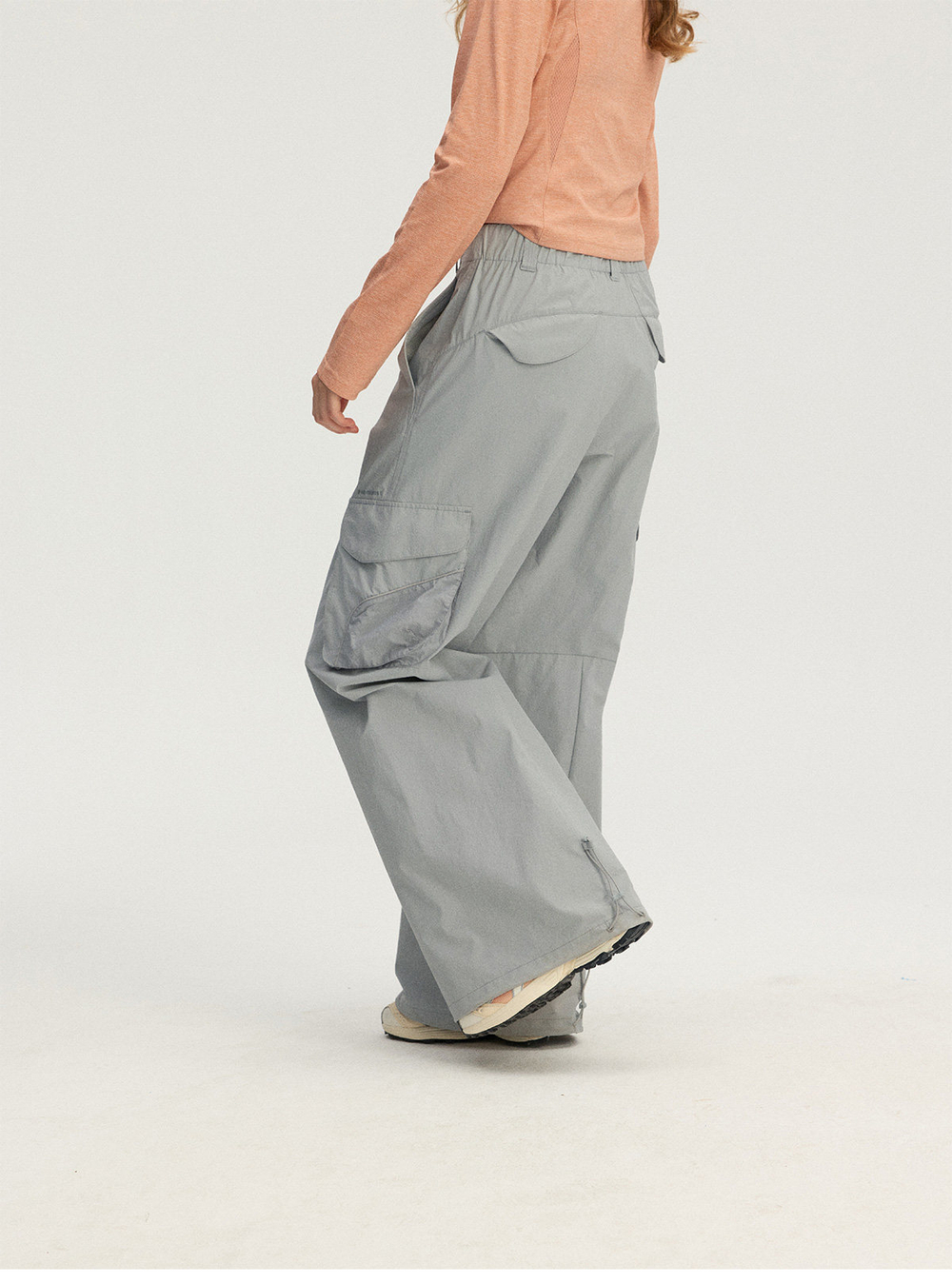 WMNS Штаны Nothomme Monterest Wide-Leg Cargo серый