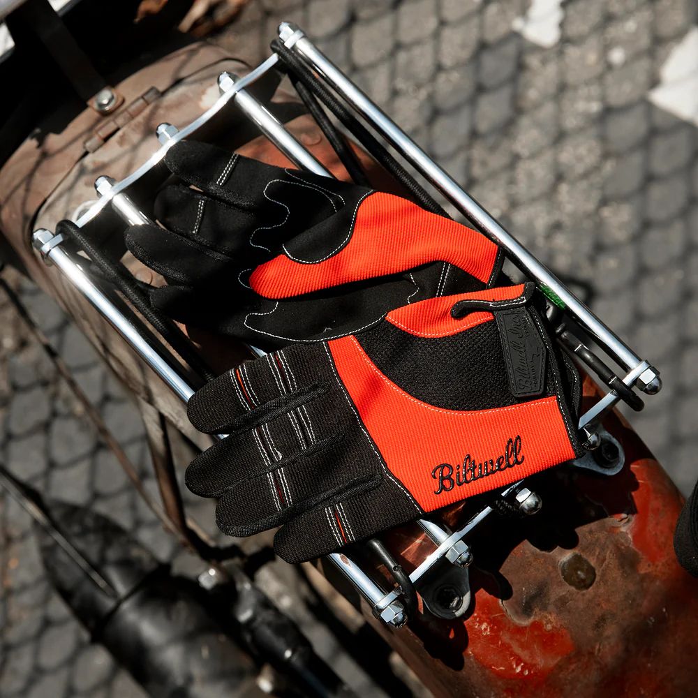 Moto Gloves / Черно-оранжевый