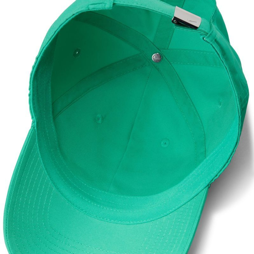 Теннисная кепка Nike Dri-Fit Club Unstructured Metal Swoosh Cap - зеленый