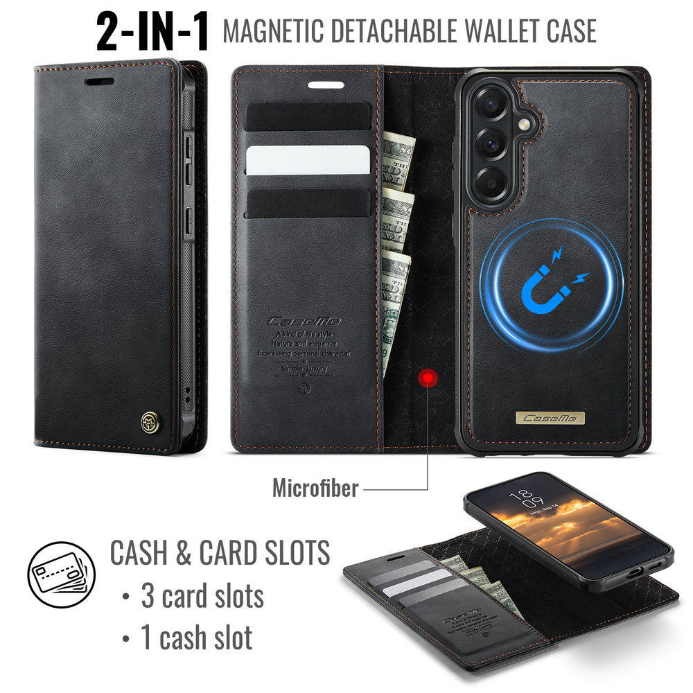Чехол-кошелек CaseMe 2 in 1 MagSafe Samsung Galaxy A57