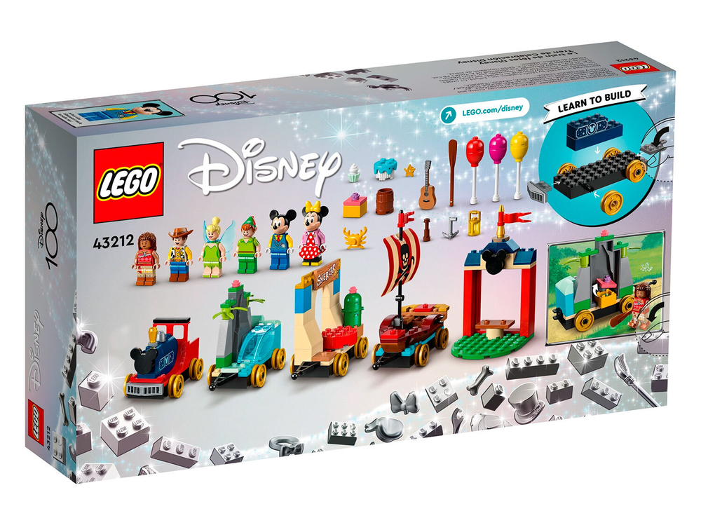 Конструктор Лего Дисней Праздничный поезд Диснея | LEGO Disney Train 43212 — 200 деталей (4+)