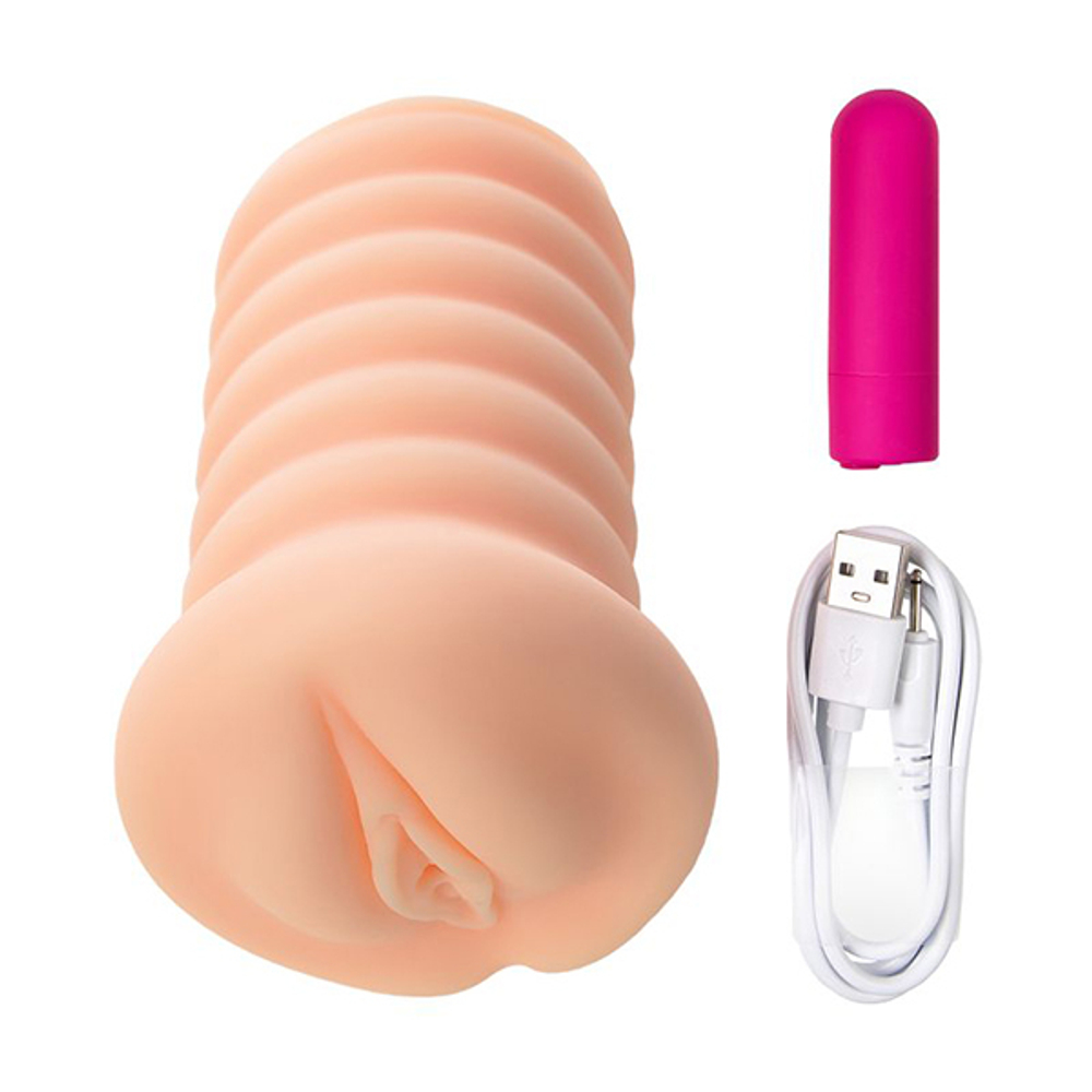Мастурбатор-вагина 18см с вибрацией Kokos Lady