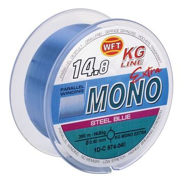 Леска монофильная WFT KG MONO EXTRA Steel Blue 300 м, 0,40 мм