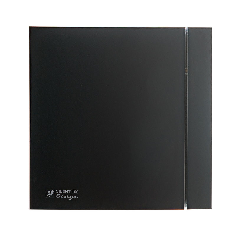 Накладной вентилятор Soler Palau SILENT-100 CZ MATT BLACK DESIGN 4C