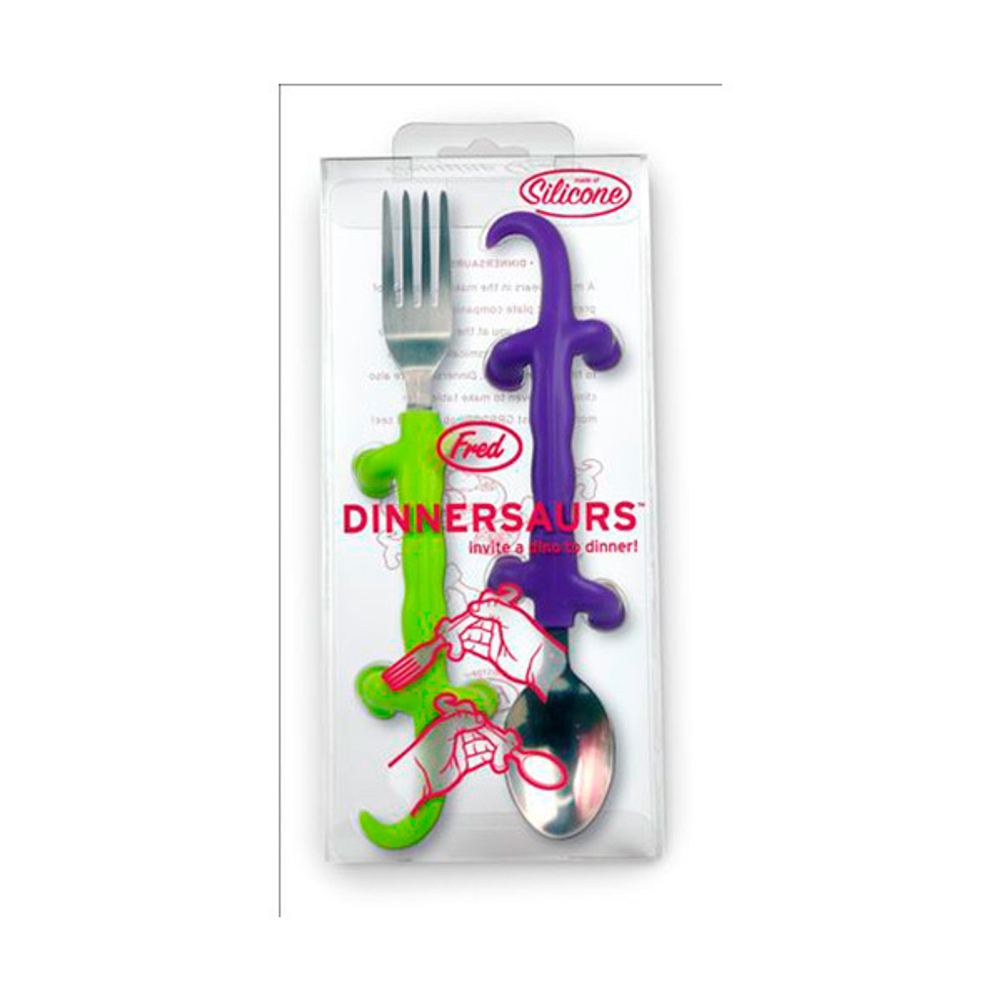 Столовый набор (вилка и ложка) Dinnersaurs Fred&Friends