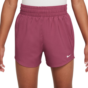 Детские шорты Nike Kids Dri-Fit One High-Waisted Woven - sweet beet/white