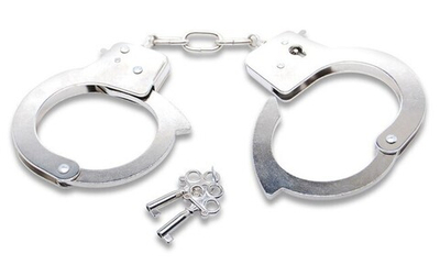 Наручники с ключами Fetish Fantasy Series Official Handcuffs (Цвет: Металл)