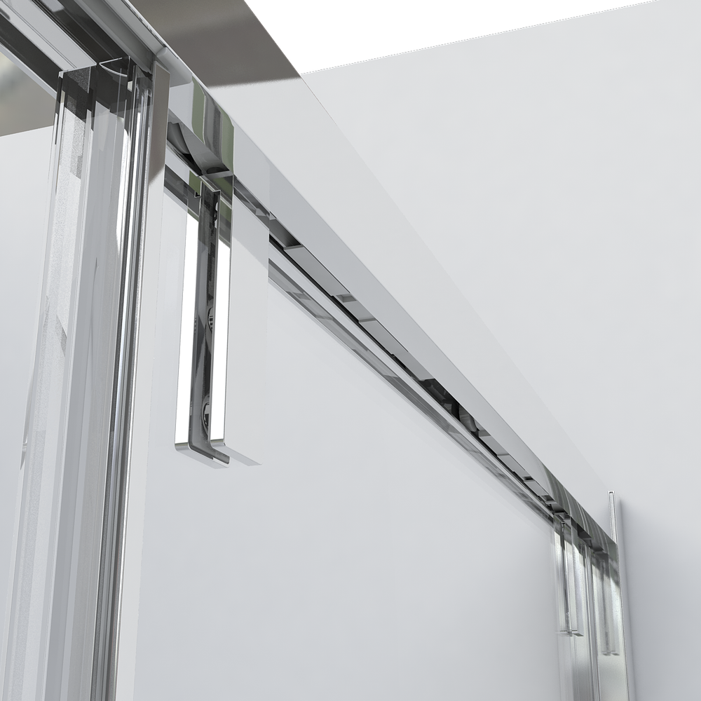 Душевой уголок Vincea Лугано (Lugano) VSR-1L8015CLB-1, 1500*800, черный, стекло прозрачное
