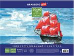 Холст на картоне с контуром BRAUBERG ART CLASSIC "МУЗА", 30х40см, грунтованный, хлопок, 191547