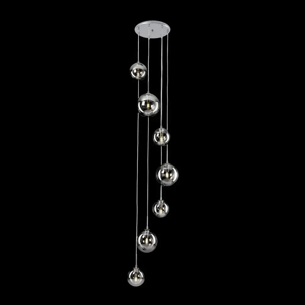Citilux Томми CL102070 Люстра каскадная с дымчатыми шарами Citilux Томми CL102070 Люстра каскадная с дымчатыми шарами