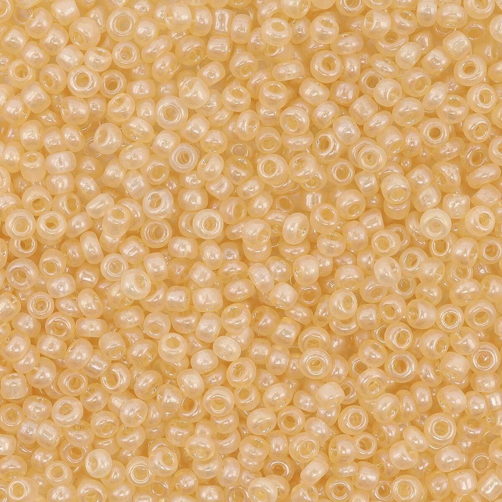 Бисер Astra&amp;Craft 11/0 (2.1 мм), 200 г (10х20 г), цв. 102 св. золотой/прозрачный, глянцевый