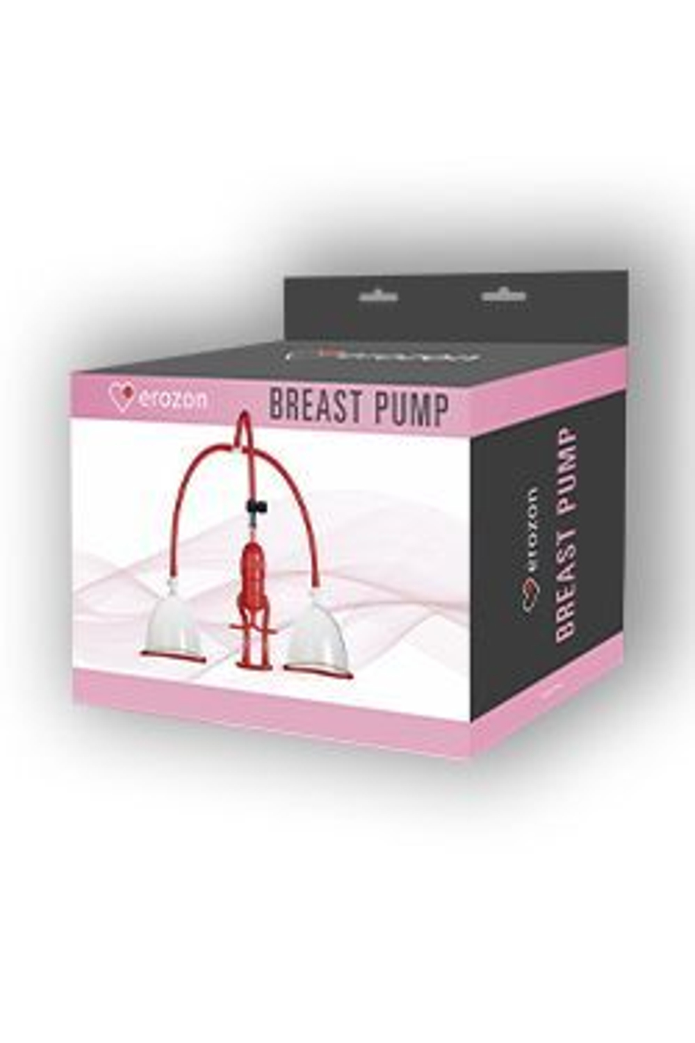 Вакуумная помпа для груди Breast Pump с двумя чашами (Цвет: прозрачный)