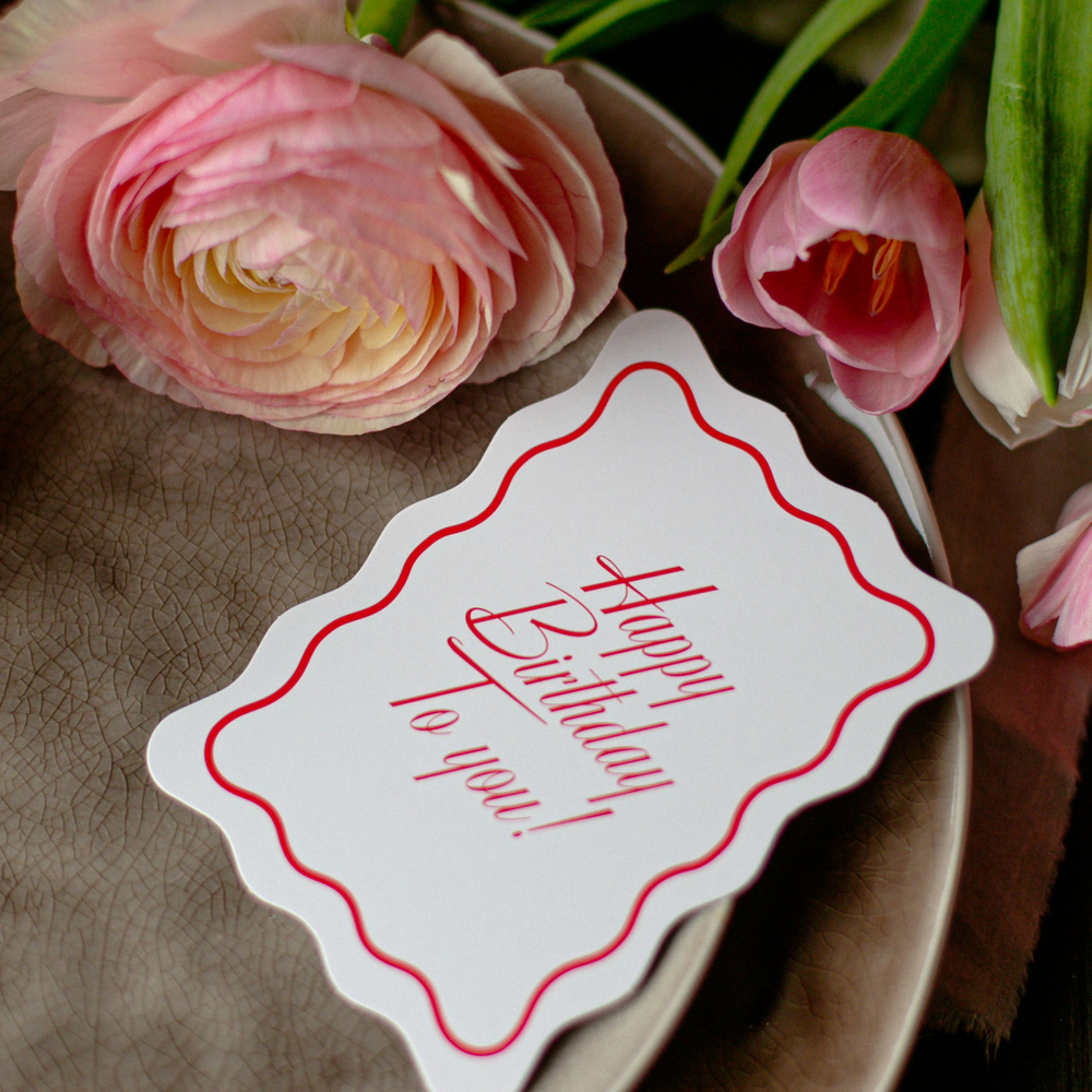 С-856 карточка (7,5х10,5 см) Happy birthday to you! (в упаковке 10 шт.)