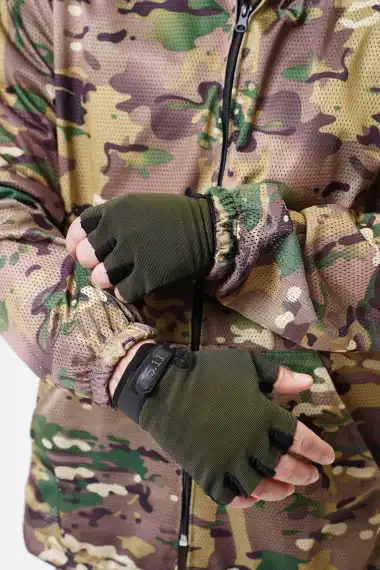 Брюки камуфляжные прямого кроя СЕТКА, Мультикам