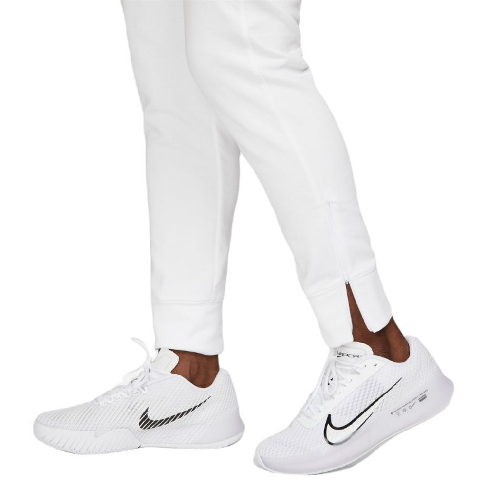 Женские теннисные брюки Nike Dri-Fit Heritage Core Fleece Pant - белый