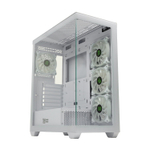 Корпус BaseTech eXtreme GFX-05, Без БП, EATX, белый, 4xFRGB FAN, 2xUSB2, 1xUSB3, бок: закалённое стекло (BT-GFX-05W-TG-4F-RGB)