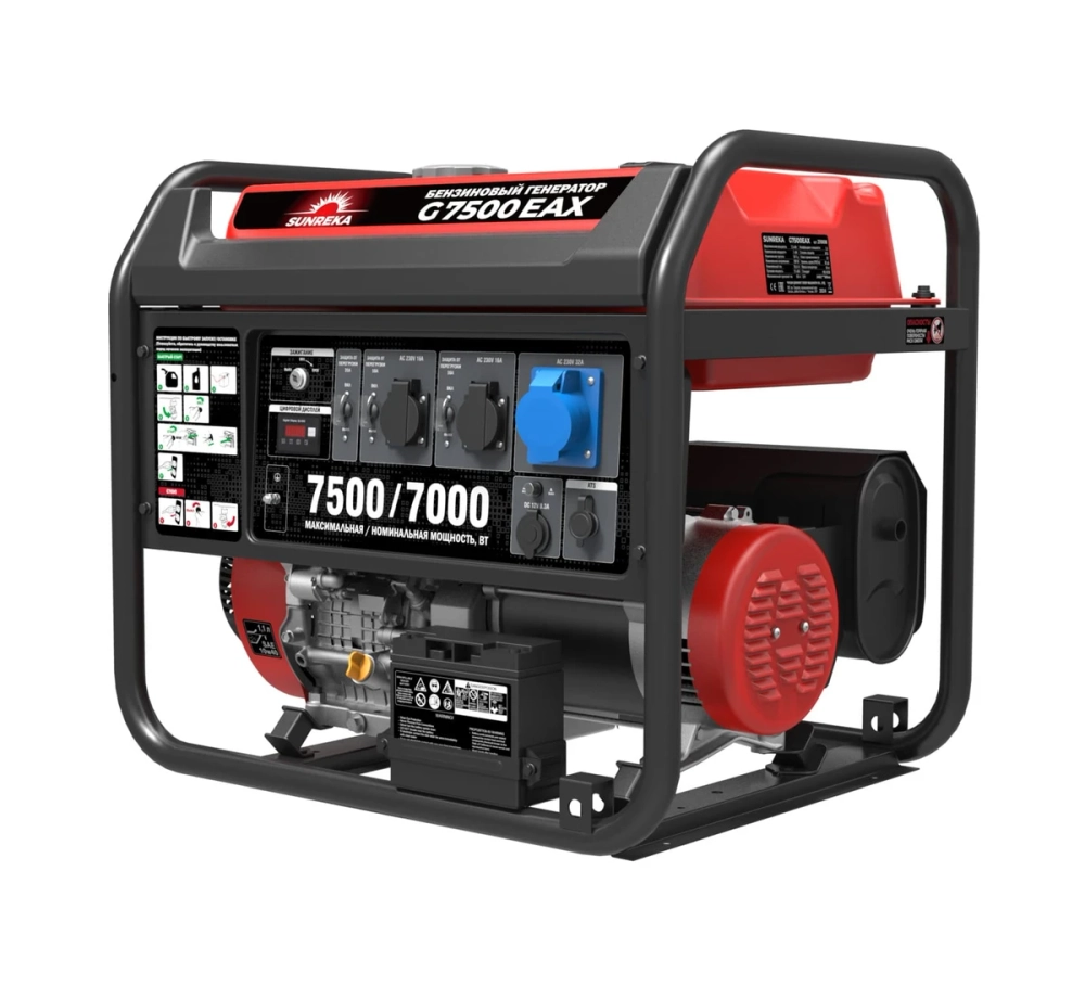 Бензиновый генератор SUNREKA G7500EAX