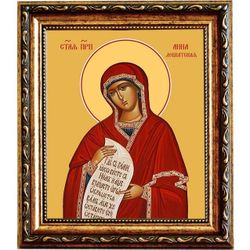 Анна Левкатская преподобная. Икона на холсте.