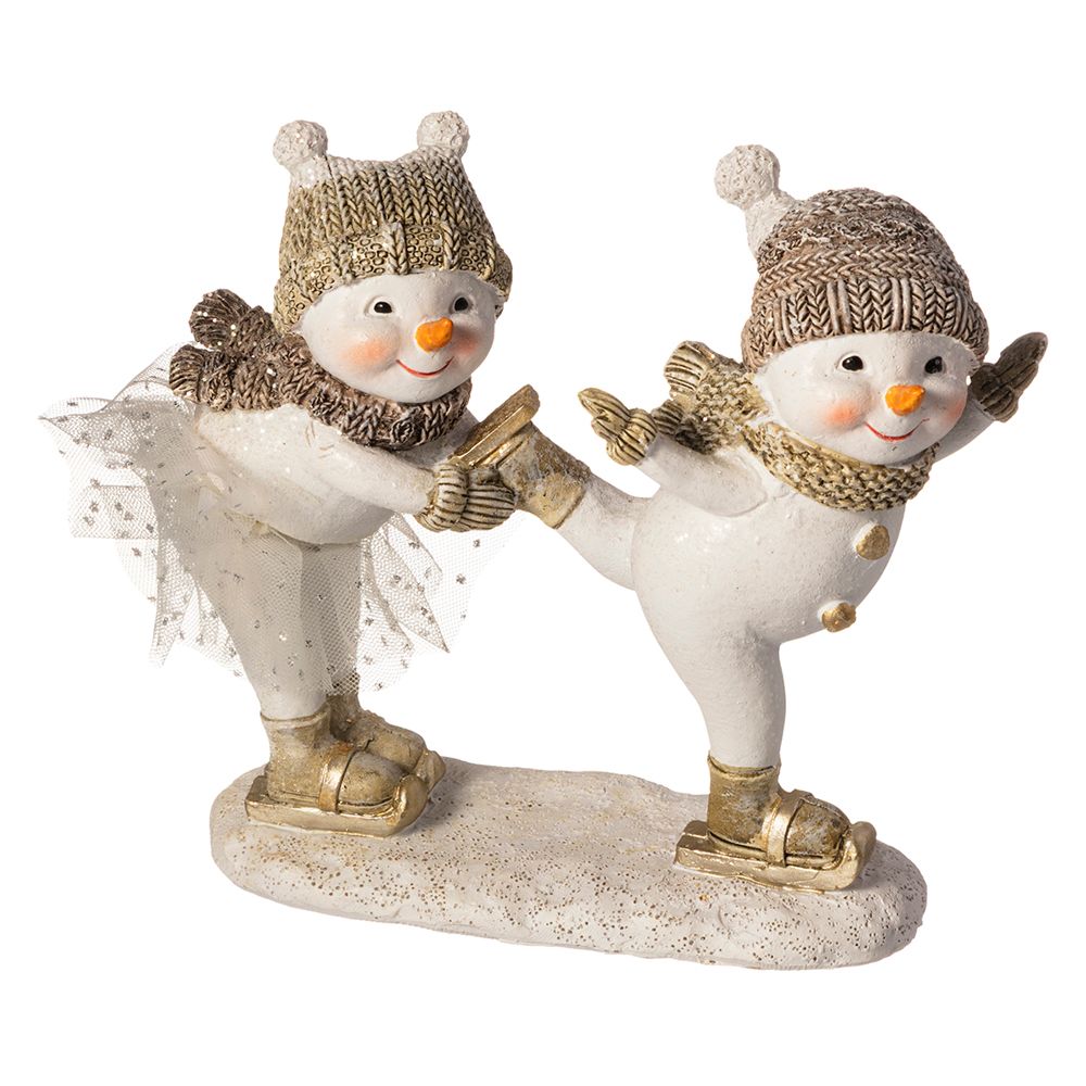 ФИГУРКА "СНЕГОВИКИ" 14*6*12,5 СМ