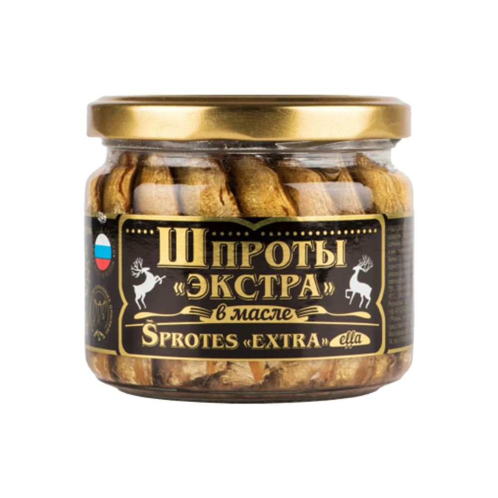 Шпроты в Масле Экстра "Стекло" ВК 270г