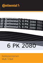 Ремень генератора Continental 6PK2080
