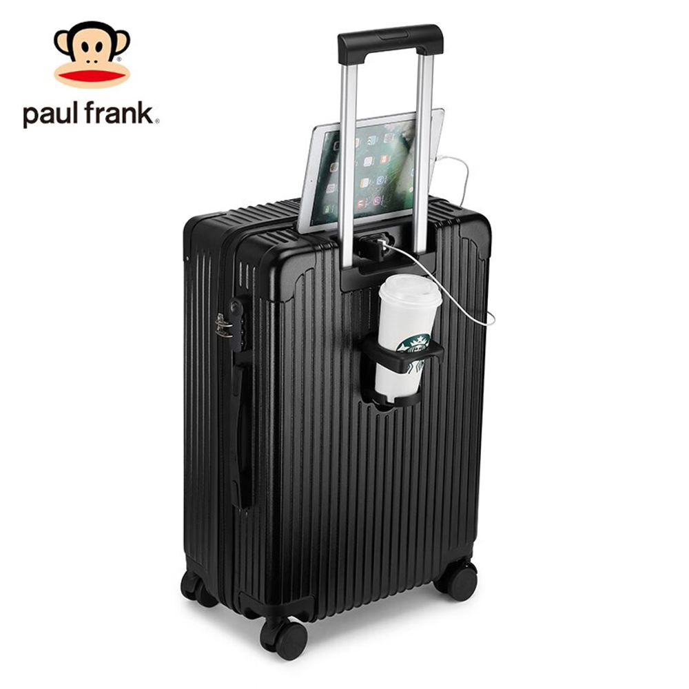 Чемодан Paul Frank "Business" | USB+Cup holder (Classic Black)