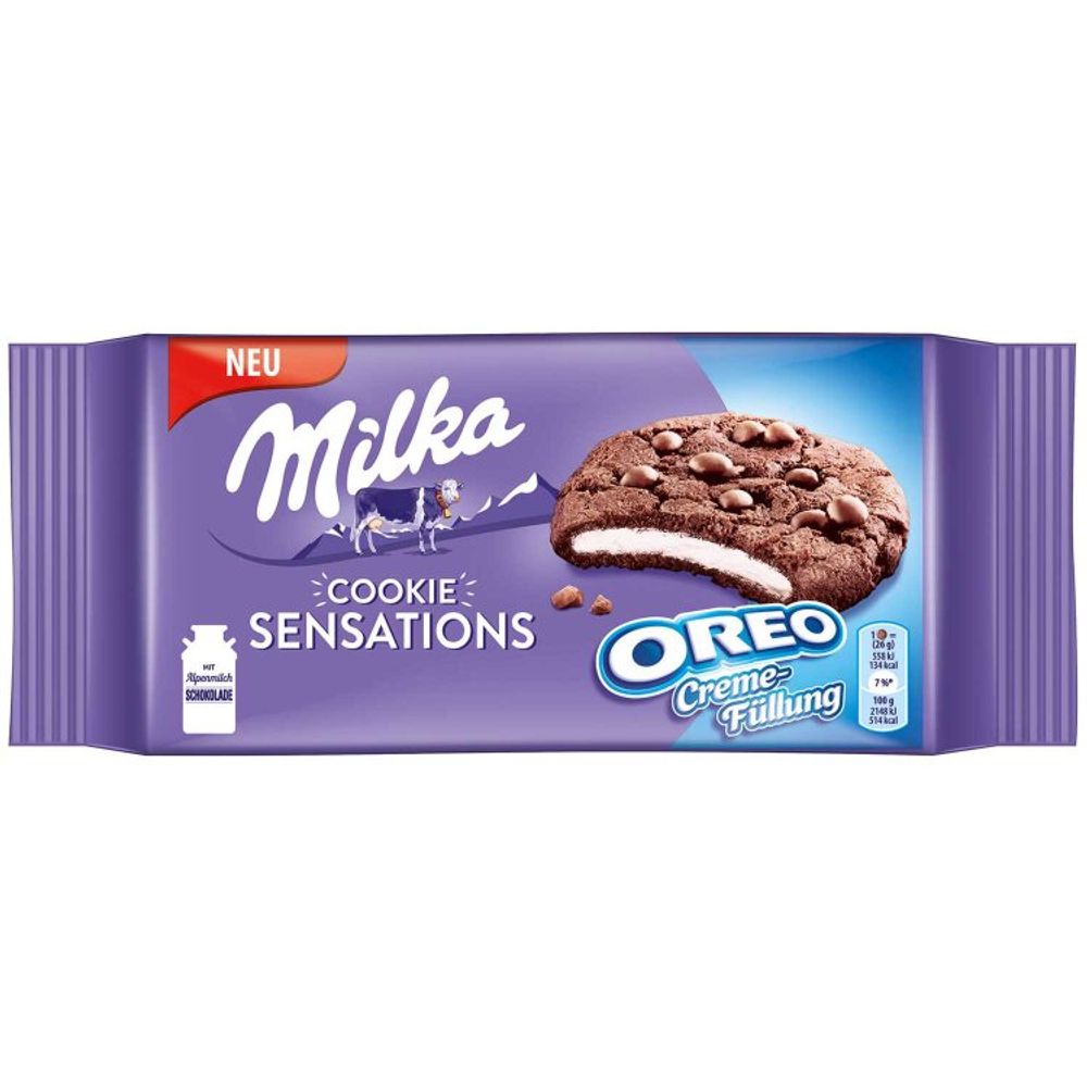 Печенье Милка Кукис Сенсейшн Орео 156г