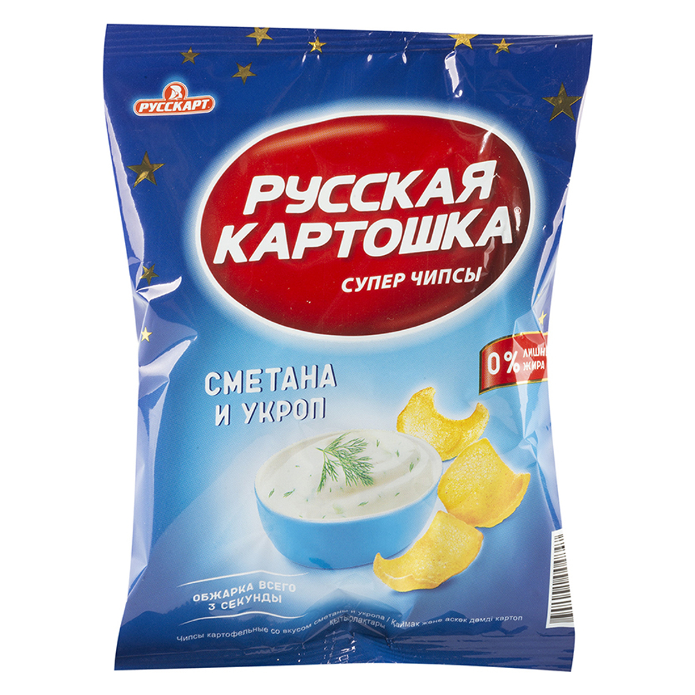 Русская Картошка Сметана Укроп 140г (9)