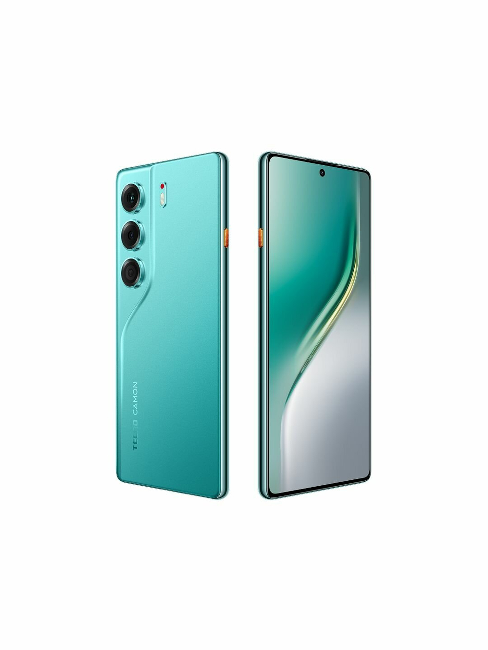 Смартфон TECNO CAMON 40 8/256ГБ, 6.78", AMOLED, 50МП, Зеленый (Emerald Lake Green)