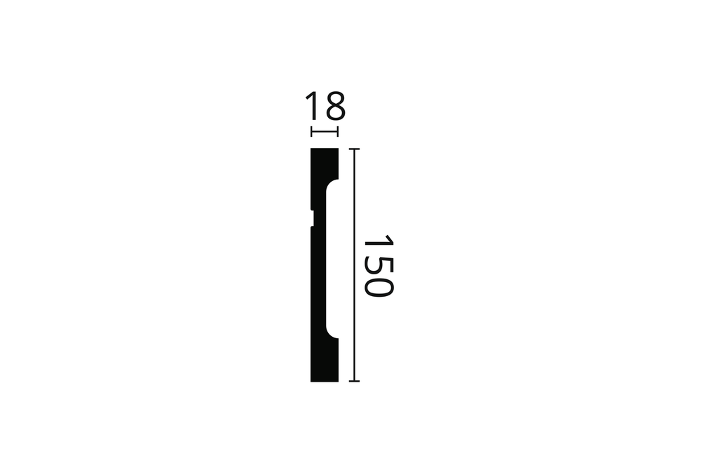 ПЛИНТУС ПОТОЛОЧНЫЙ FD15 WALLSTYL