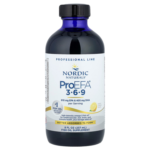 Nordic Naturals, ProEFA® 3-6-9, со вкусом лимона, 237 мл (8 жидк. унций)