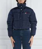 пуховая куртка 2в1 badge crop vest down puffer Tommy Jeans - темно-синий(DW0DW14301)