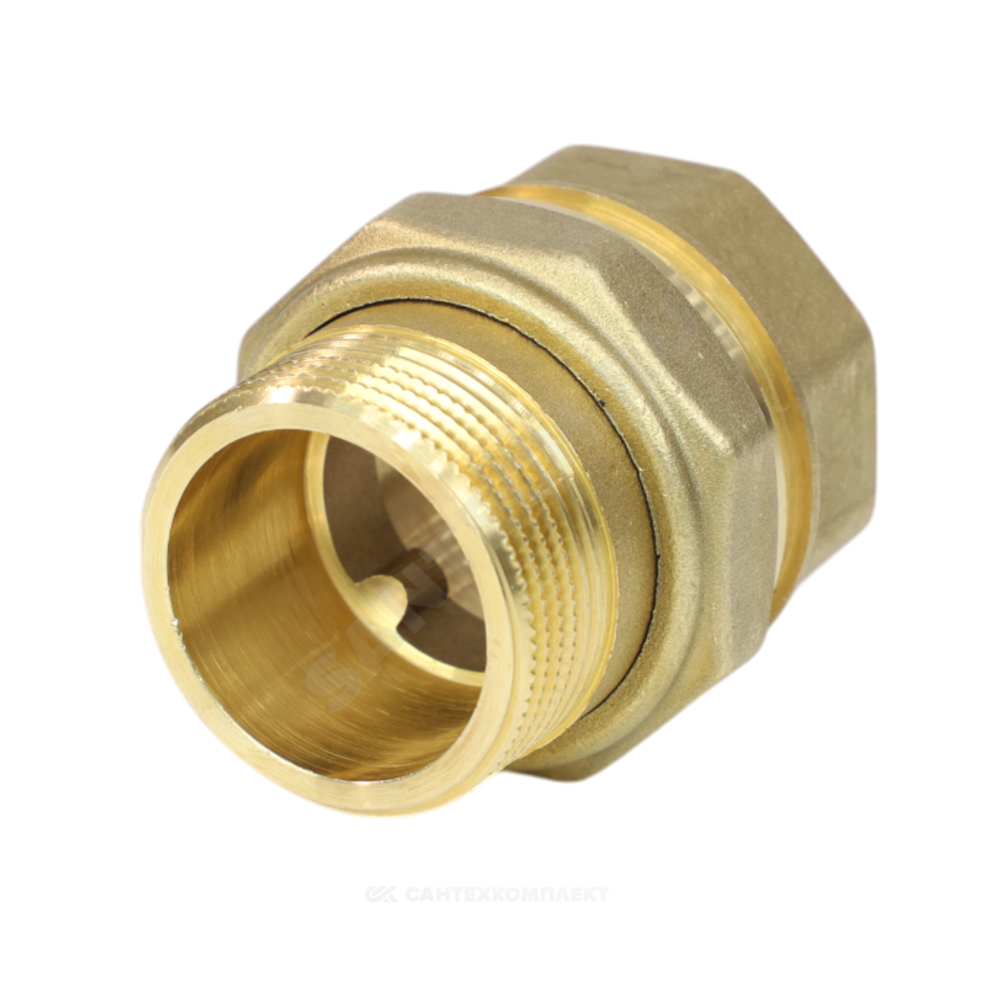 Соединитель латунь американка Ду 25 (1") прямой ВР/НР LD LD.65.520.25