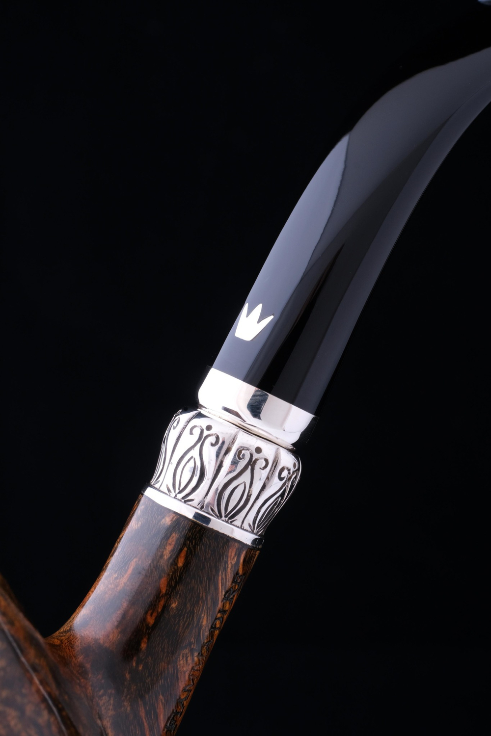 Курительная трубка Fiamma di Re 1 Corona с фигурным кольцом, F691-2