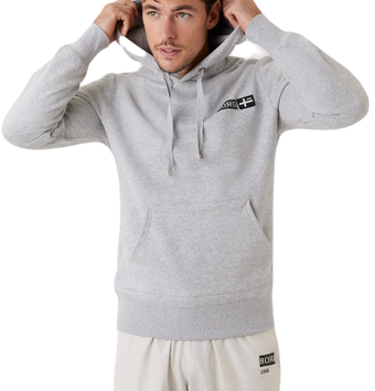 Мужская теннисная кофта Björn Borg Sthlm Hoodie - серый