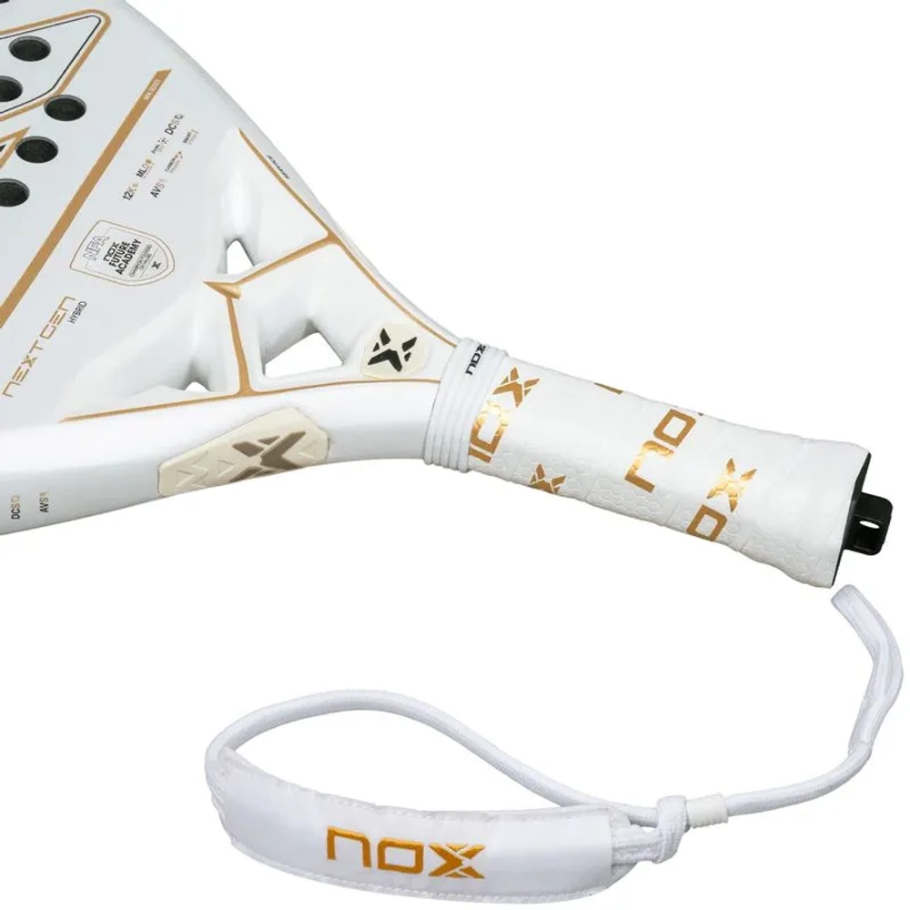 Ракетка для Padel NOX Nextgen Pro Hybrid 12K NFA Series 2026 - white