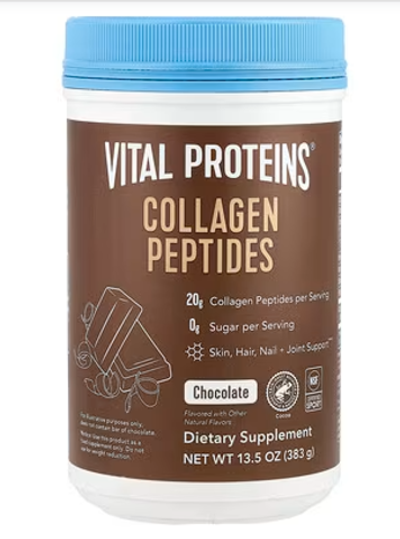 Vital Protein, Collagen Peptides Chocolate 13.5 (383) gr | Kollagen peptidlari, shokolad, 383 g (13,5 unsiya)