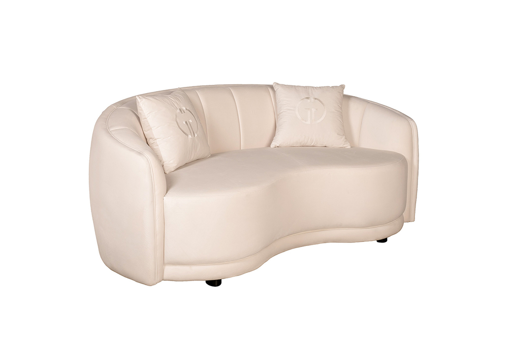 Диван двухместный бежевый 187x106x79см (без канта) Garda Decor