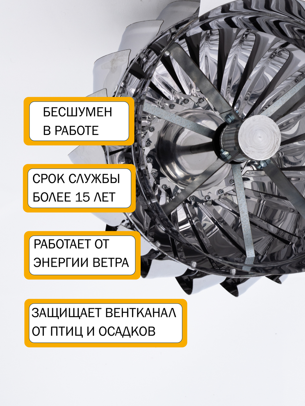 Турбодефлектор ТД-125 Нержавеющая сталь
