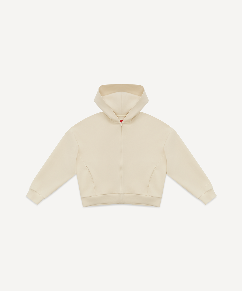 Худи на молнии JOGEL 360 Soft Zip Hoodie W Relaxed Fit, молочный