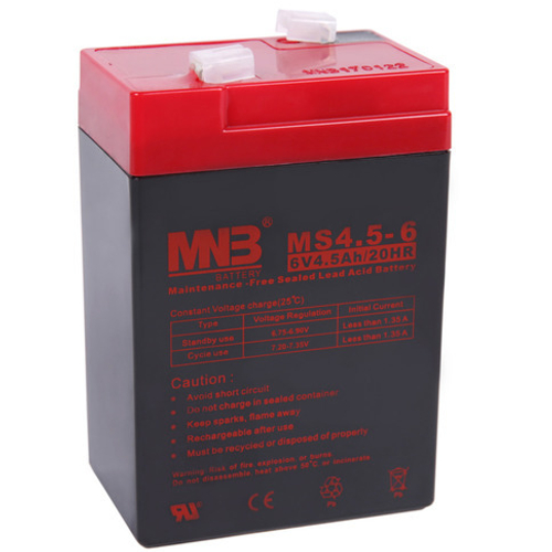 Аккумулятор MNB MS4.5-6 - AGM ( 6В / 4,5Ач )