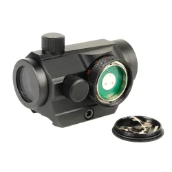 Прицел коллиматорный Veber Black Russian DOT 122 RG вид со снятой крышкой батарейного отсека