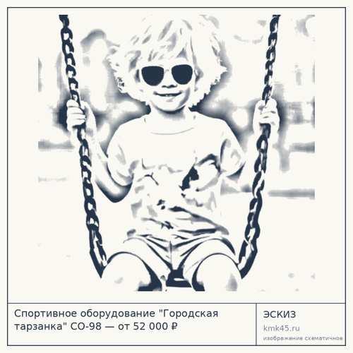 Спортивное оборудование "Городская тарзанка" СО-98 — от 52 000 ₽