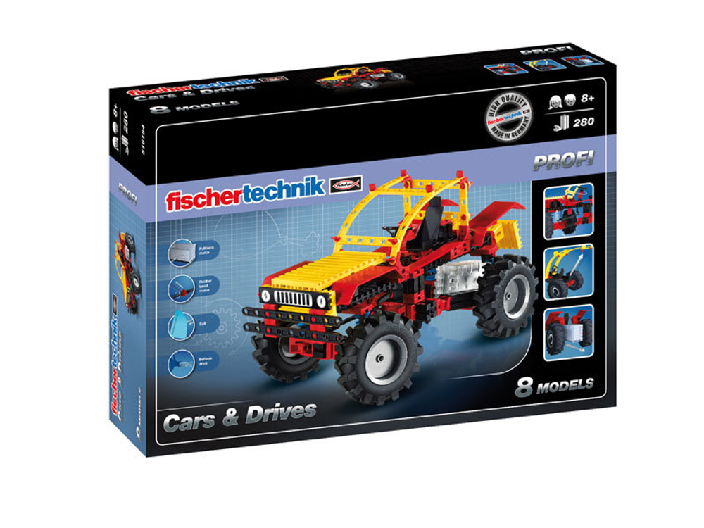 Конструктор Fischertechnik PROFI Cars & Drives / Машины и приводы